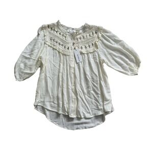 Heartloom Ventura Top Blouse Ivory  Size XS New With‎ Tags